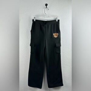 Emma & Elsa Boys Black Sweat Pants Size 14